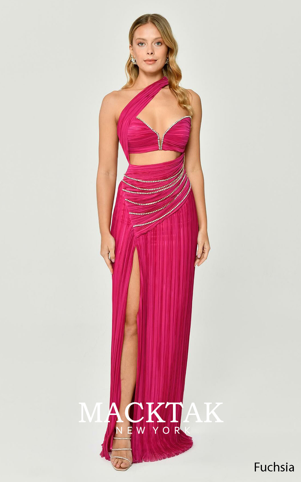 Alfa Beta B6310 Fuchsia Front Dress