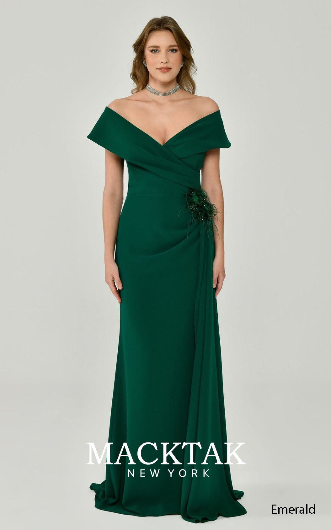 Alfa Beta B6399 Emerald Front Dress