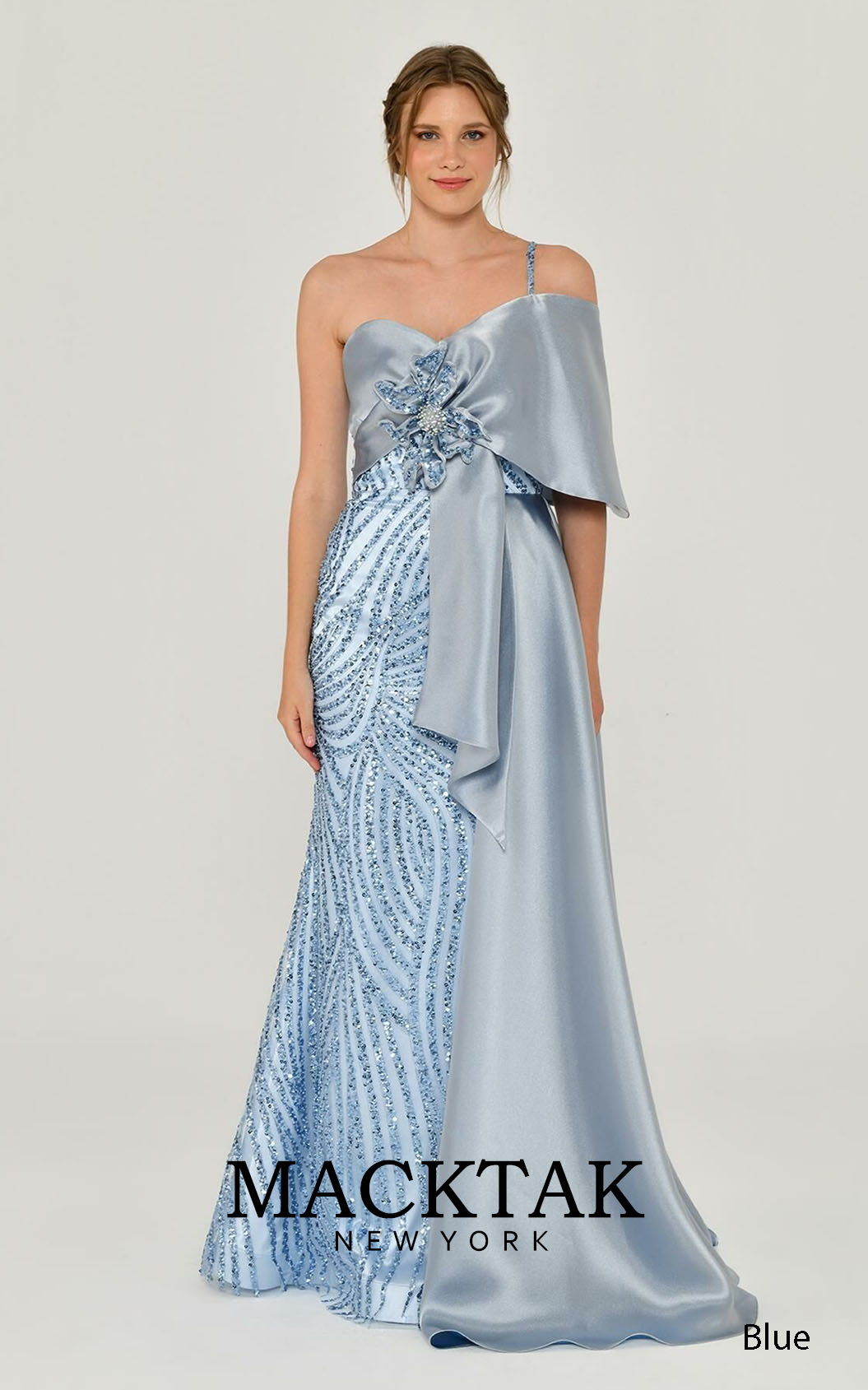Alfa Beta B6464 Blue Front Dress