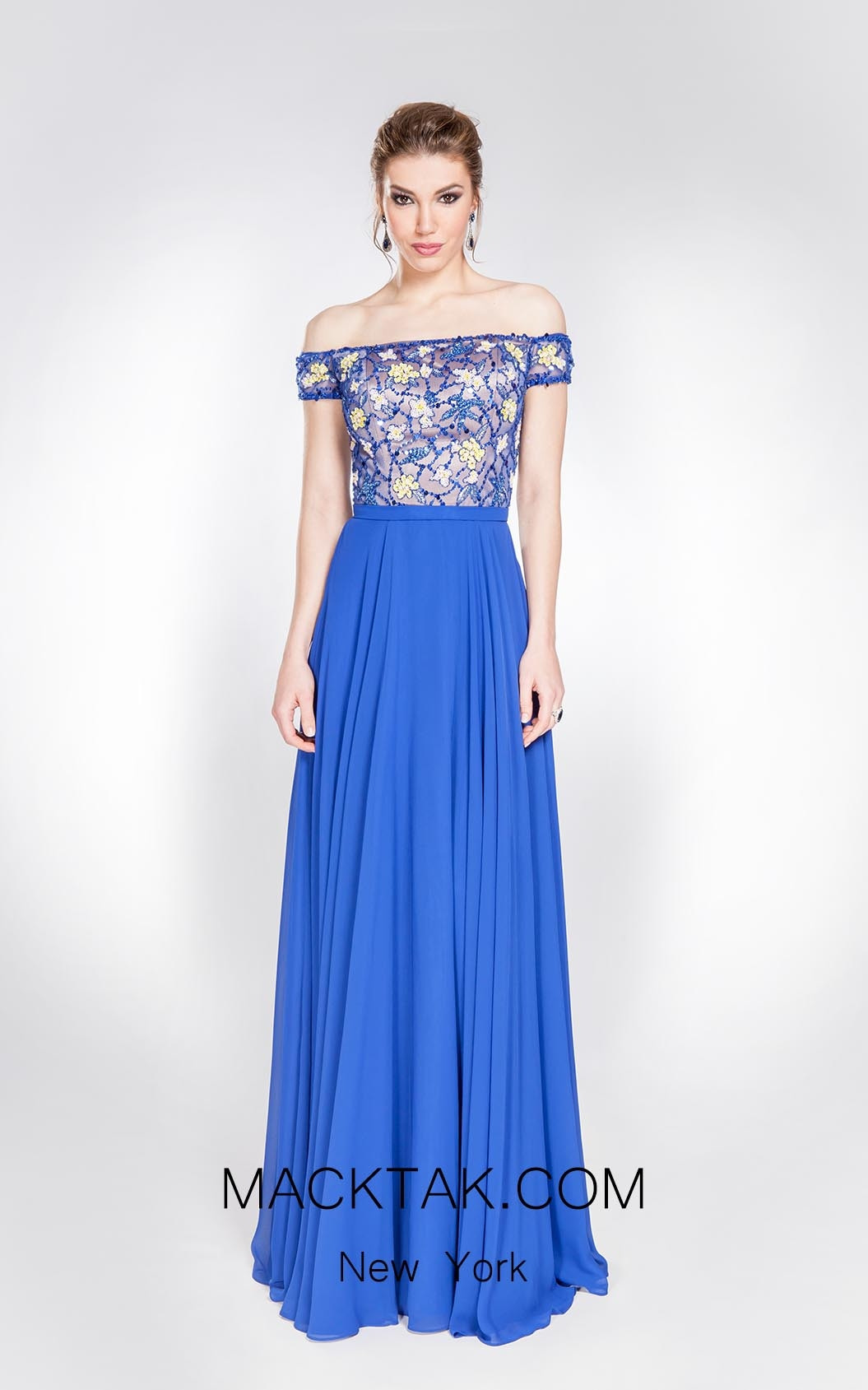 Alma Couture AC1006 Royal Front Evening Dress
