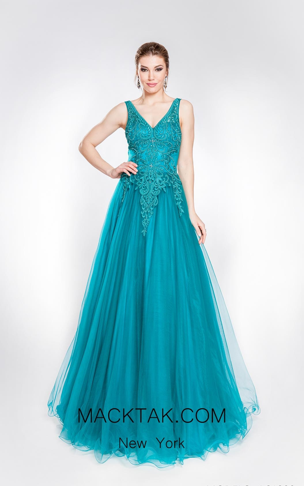 Alma Couture AC1009 Front Evening Dress