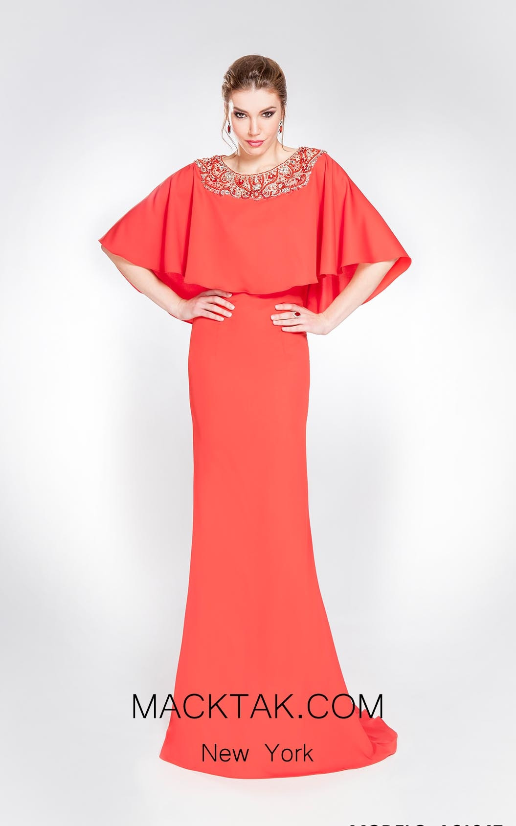 Alma Couture AC1047 Front Evening Dress
