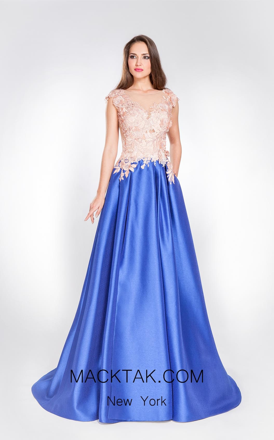 Alma Couture AC1055 Front Evening Dress