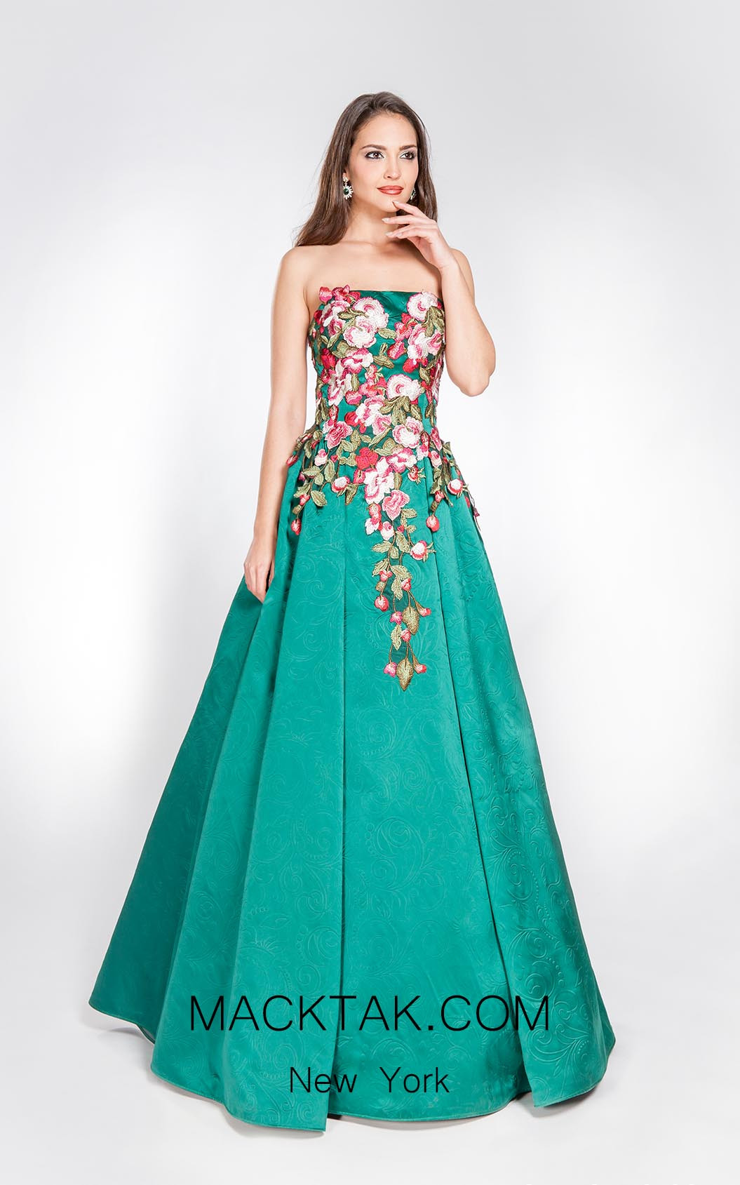 Alma Couture AC1061 Front Evening Dress