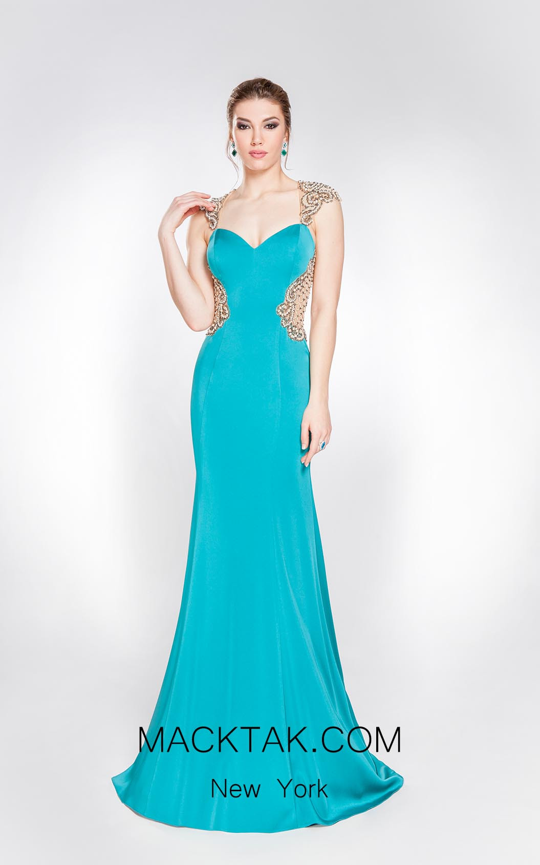 Alma Couture AC1077 Front Evening Dress