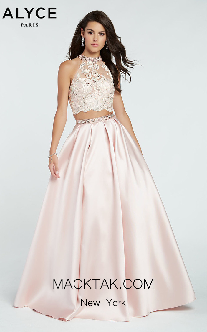 Alyce Paris 1312 Pink Front Dress