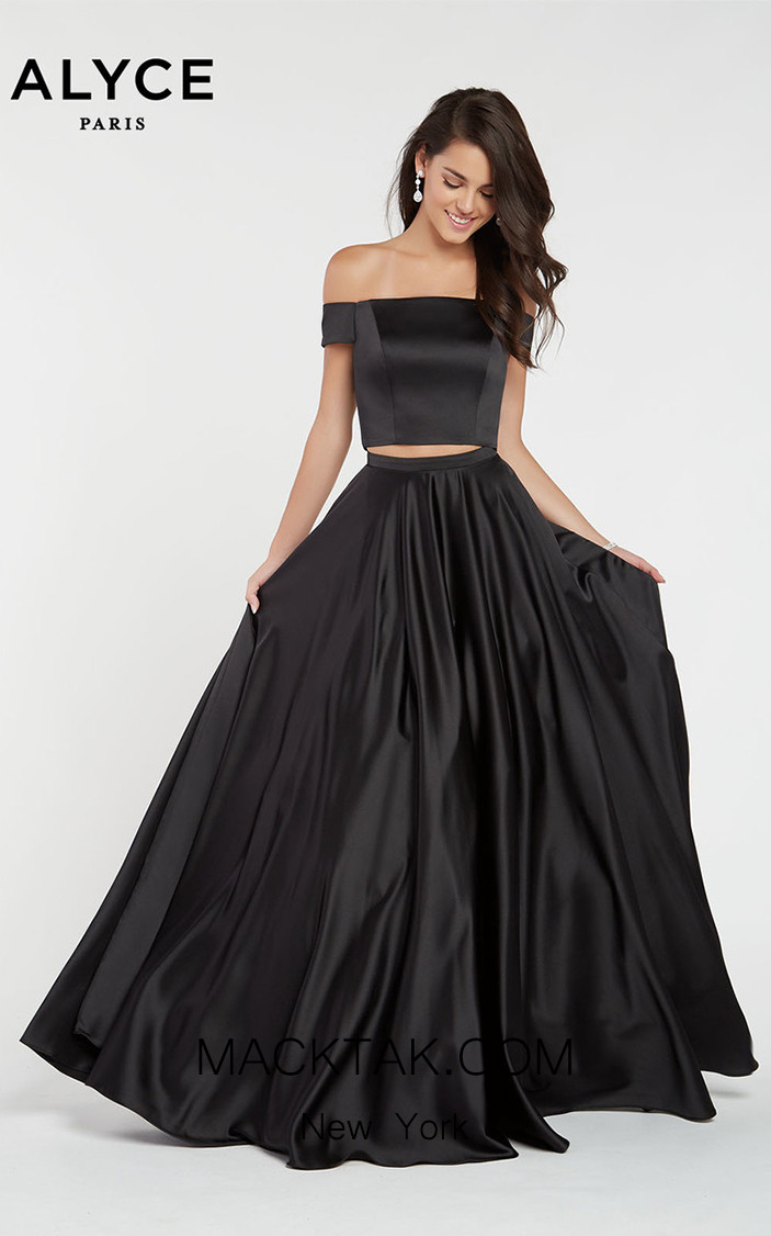 Alyce Paris 1426 Black Front Dress