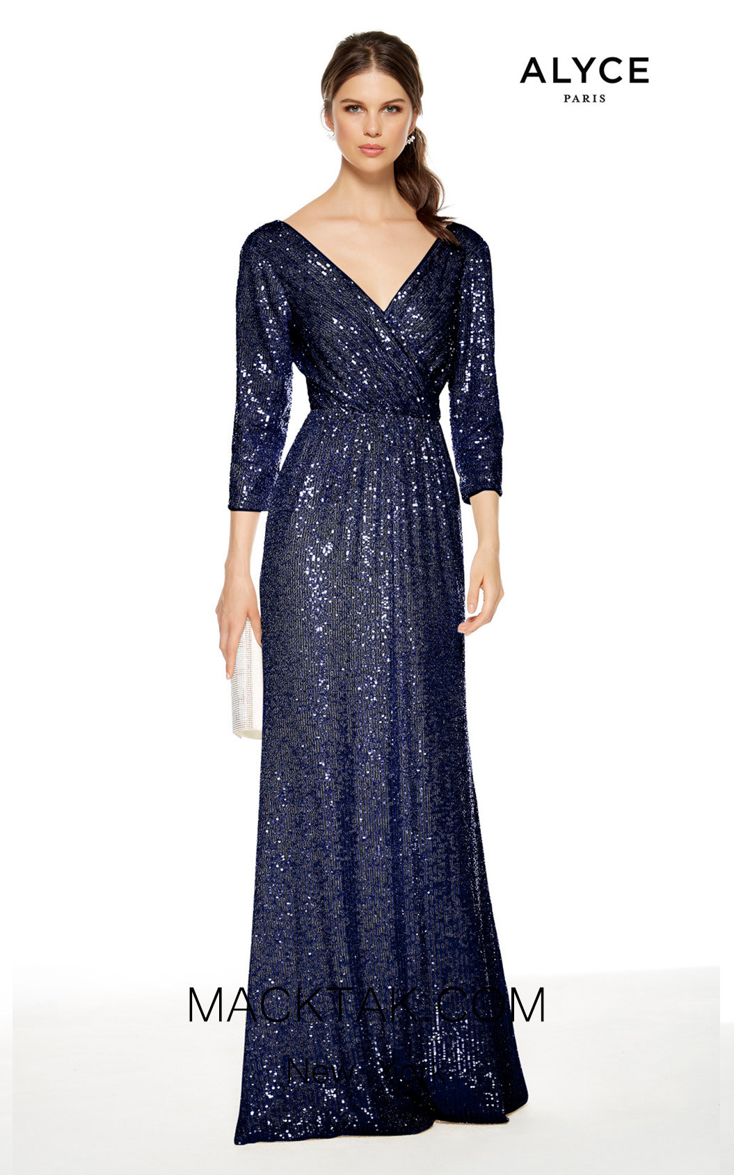 Alyce Paris 27358 Navy Front Dress