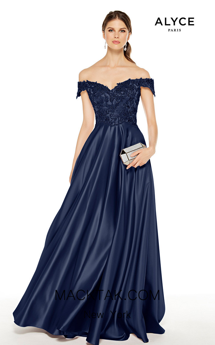 Alyce Paris 27393 Navy Front Dress