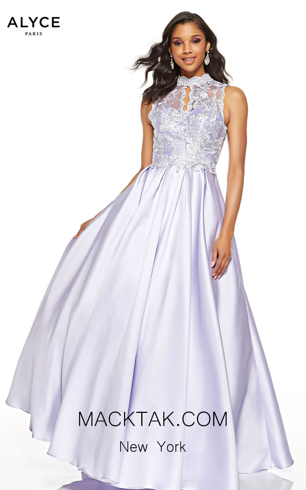 Alyce Paris 60616 Ice Lilac Front Dress
