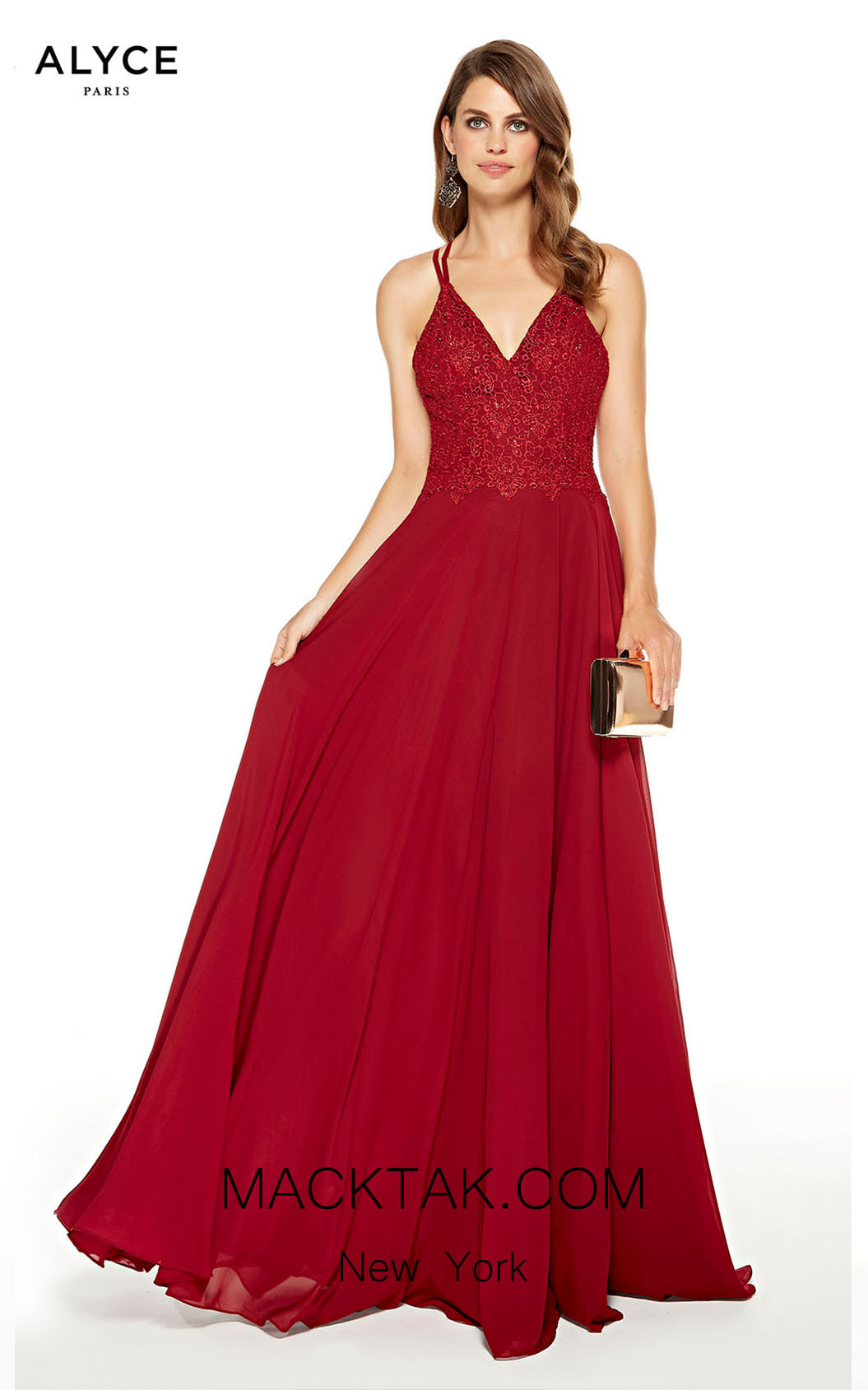 Alyce Paris 60639 Wine Front Dress