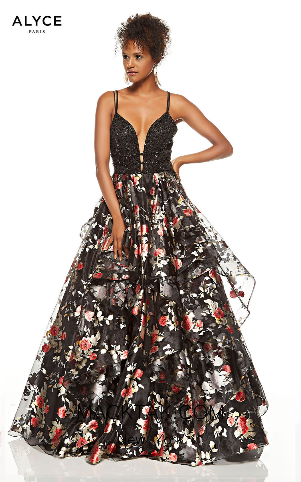 Alyce Paris 60677 Black Front Dress