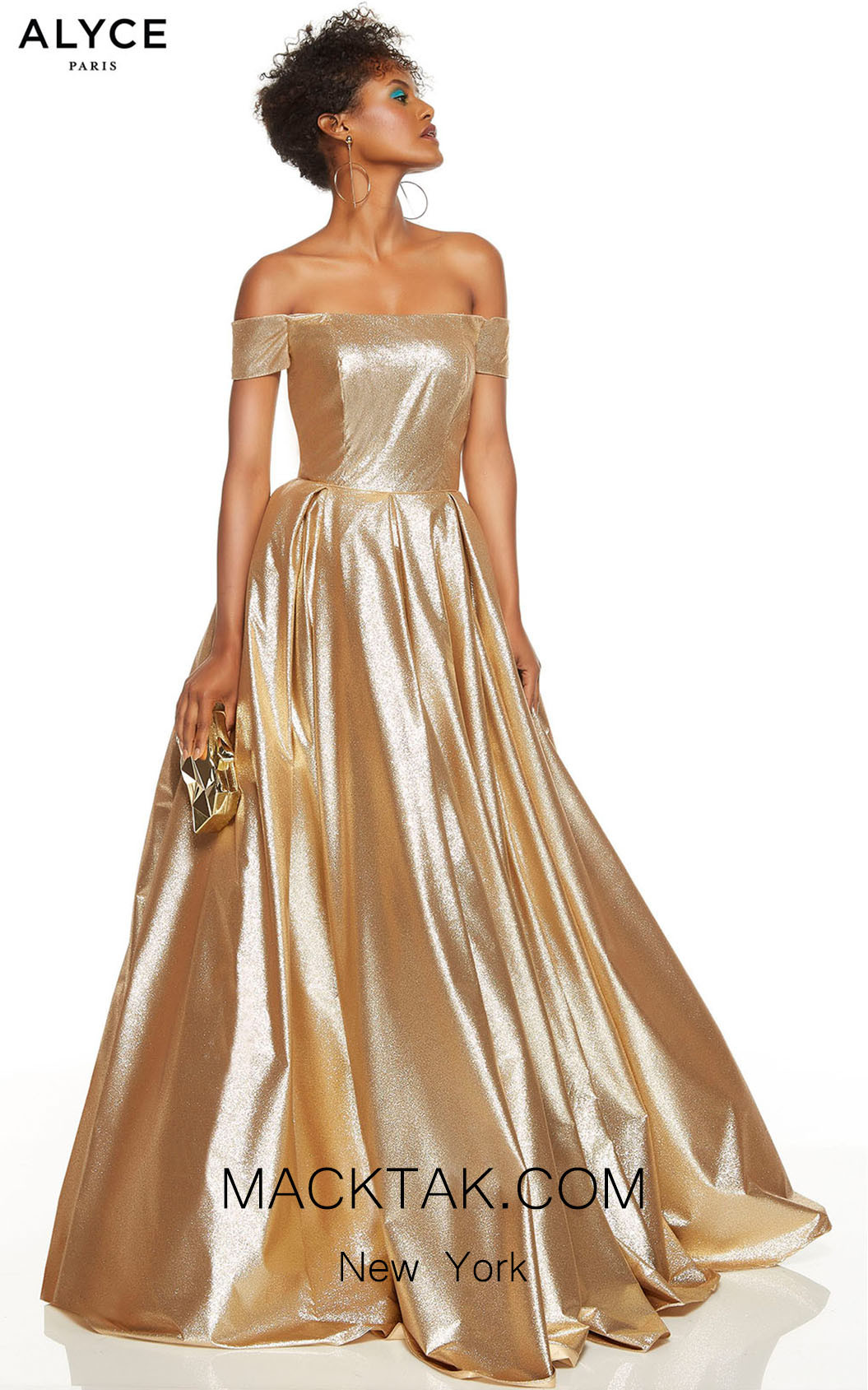 Alyce Paris 60723 Gold Front Dress