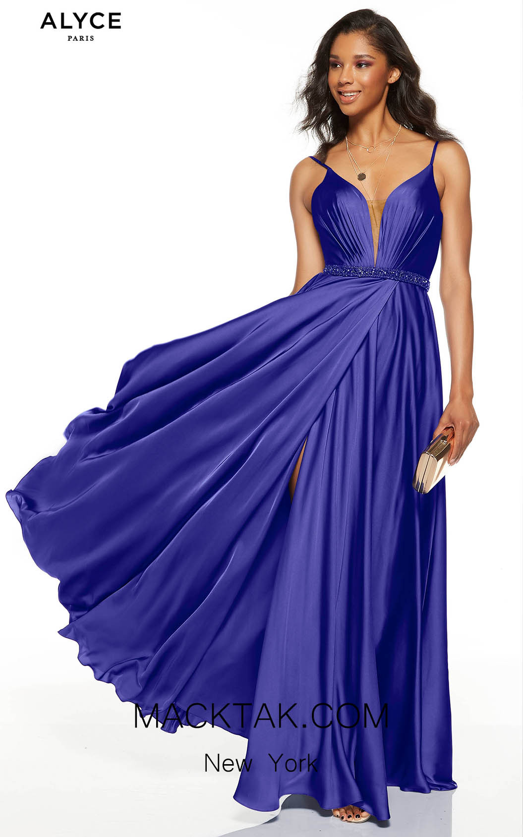 Alyce Paris 60781 Cobalt Front Dress
