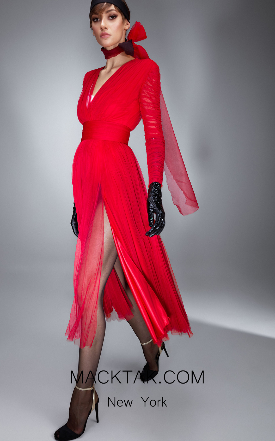 Ana Radu AR008 Red Front Dress