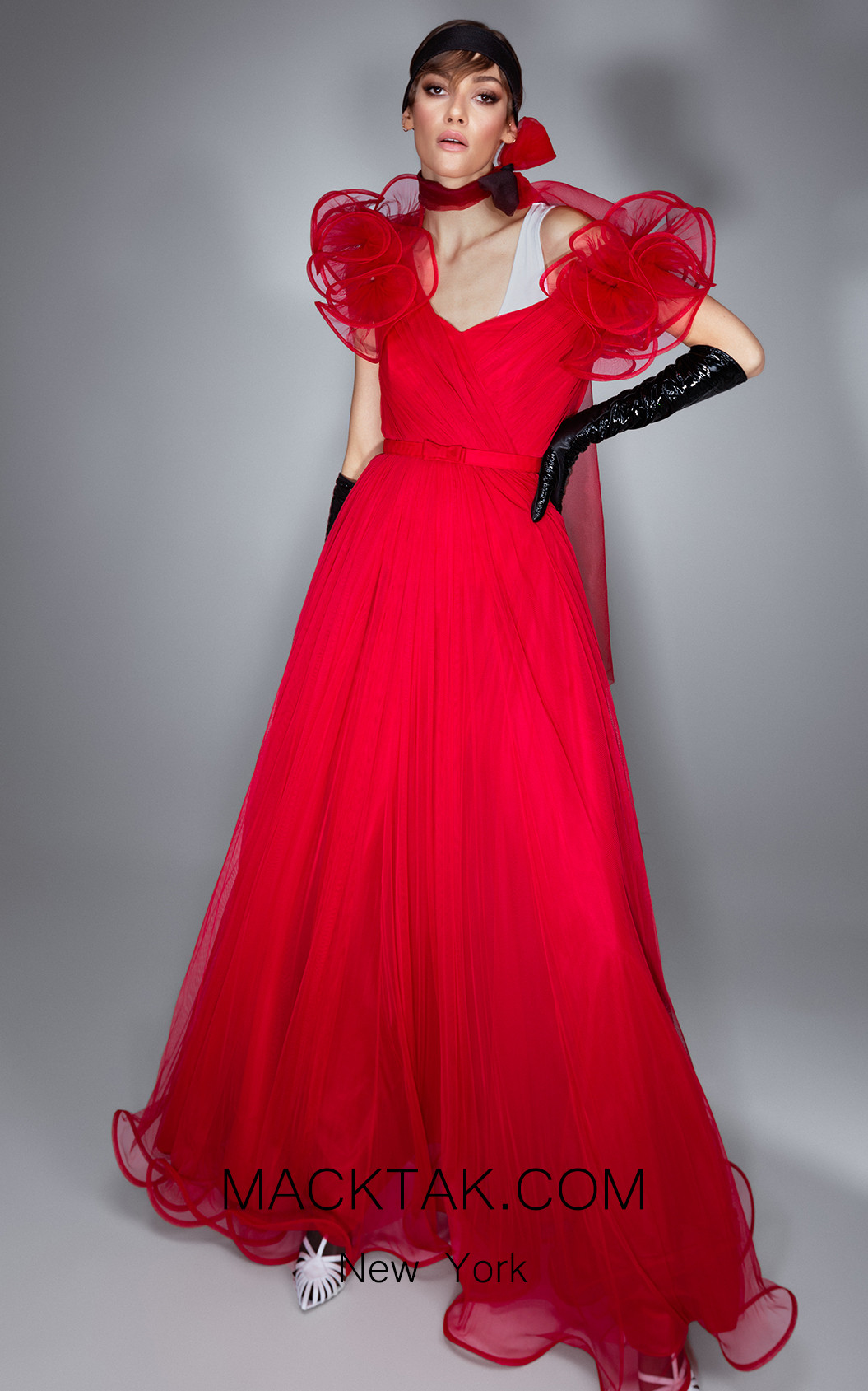 Ana Radu AR011 Red Front Dress