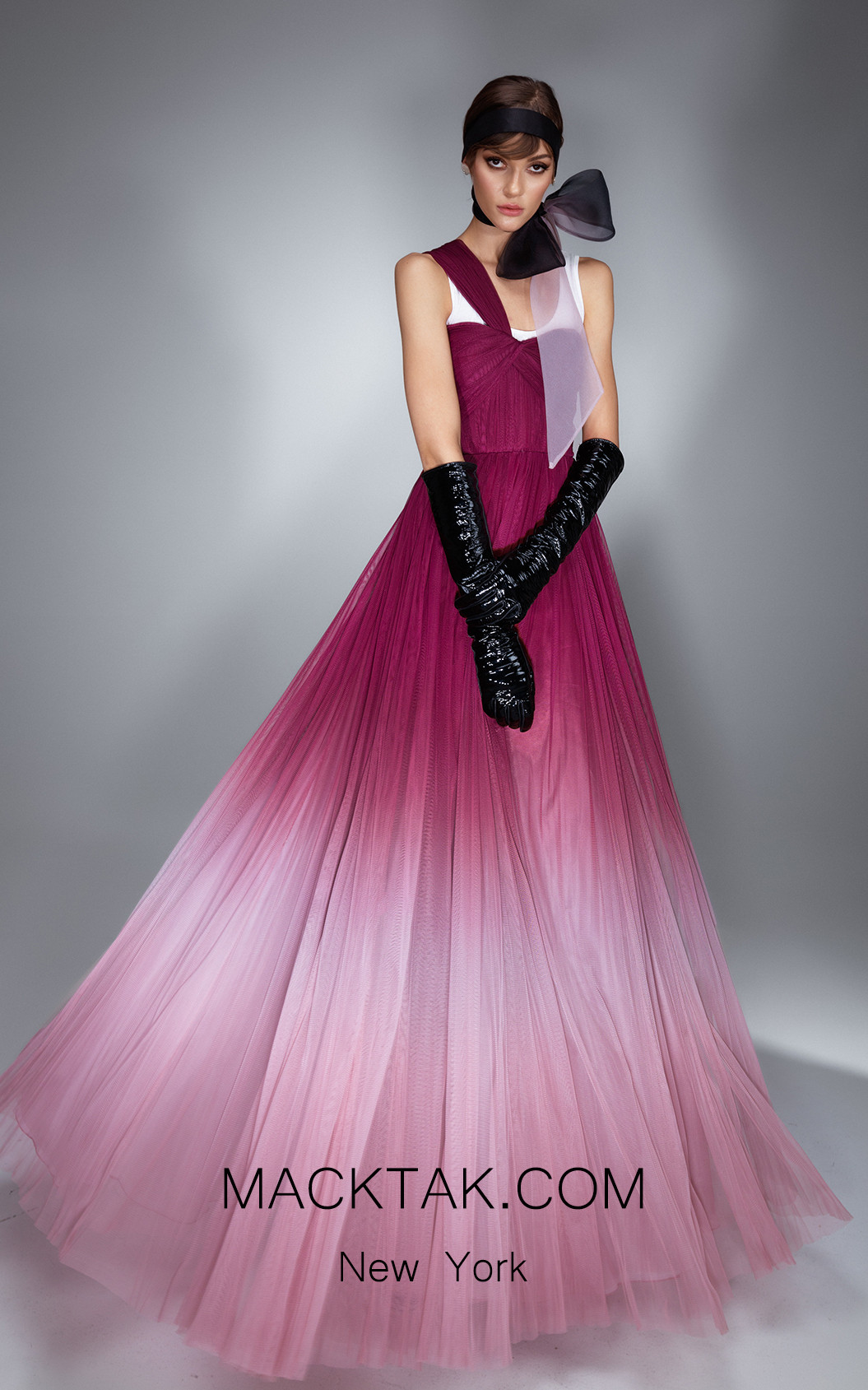 Ana Radu AR019 Fuchsia Front Dress