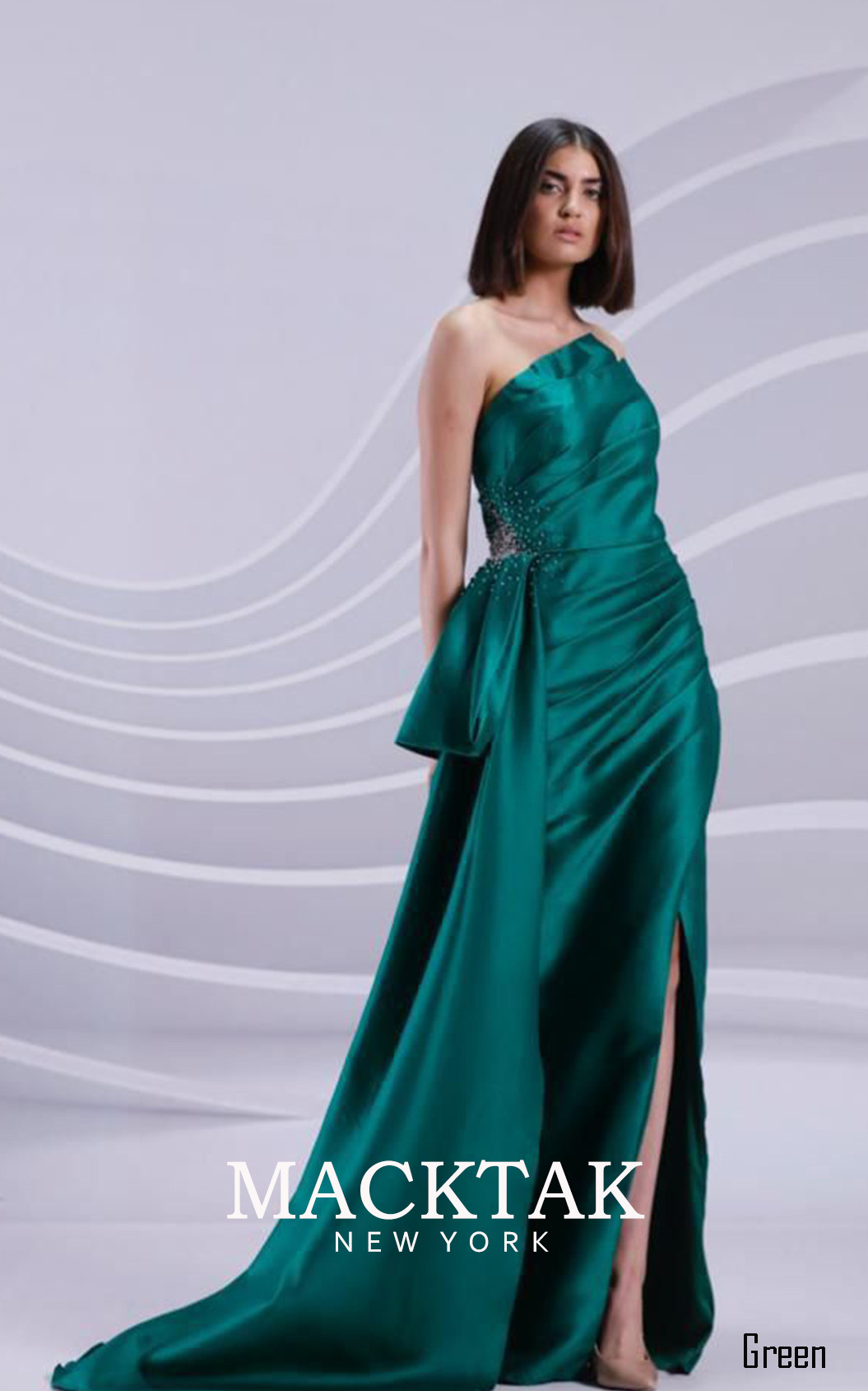 Audrey Green Front Dress