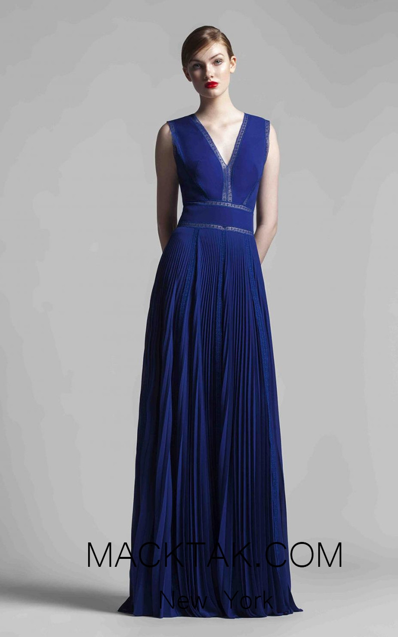 Beside Couture 1375 Blue Front Dress