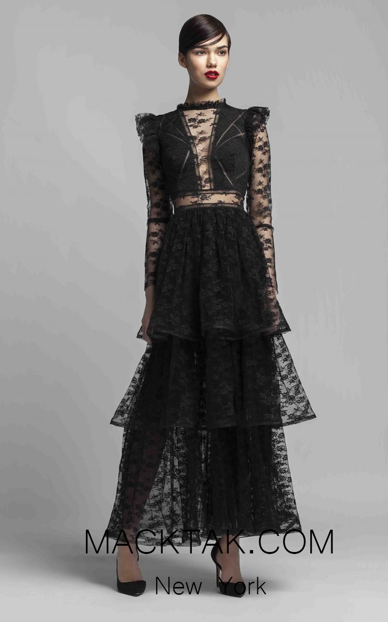 Beside Couture 1413 Black Front Dress