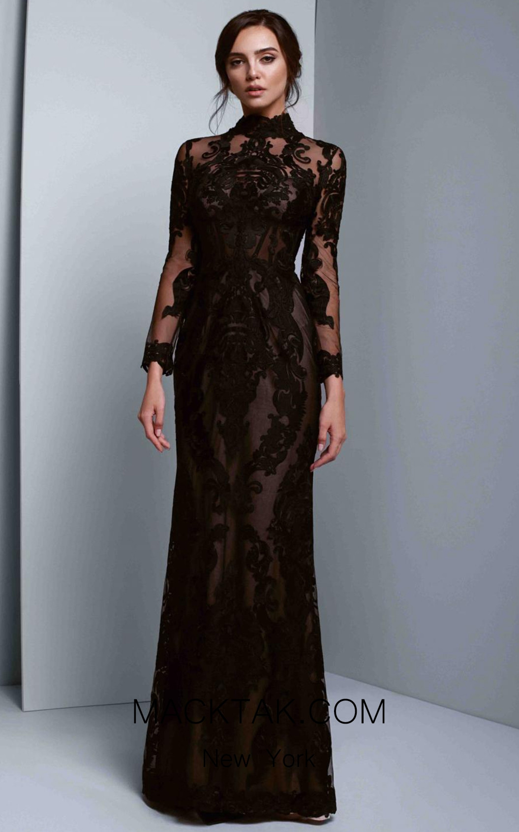 Beside Couture 1333 Black Front Dress