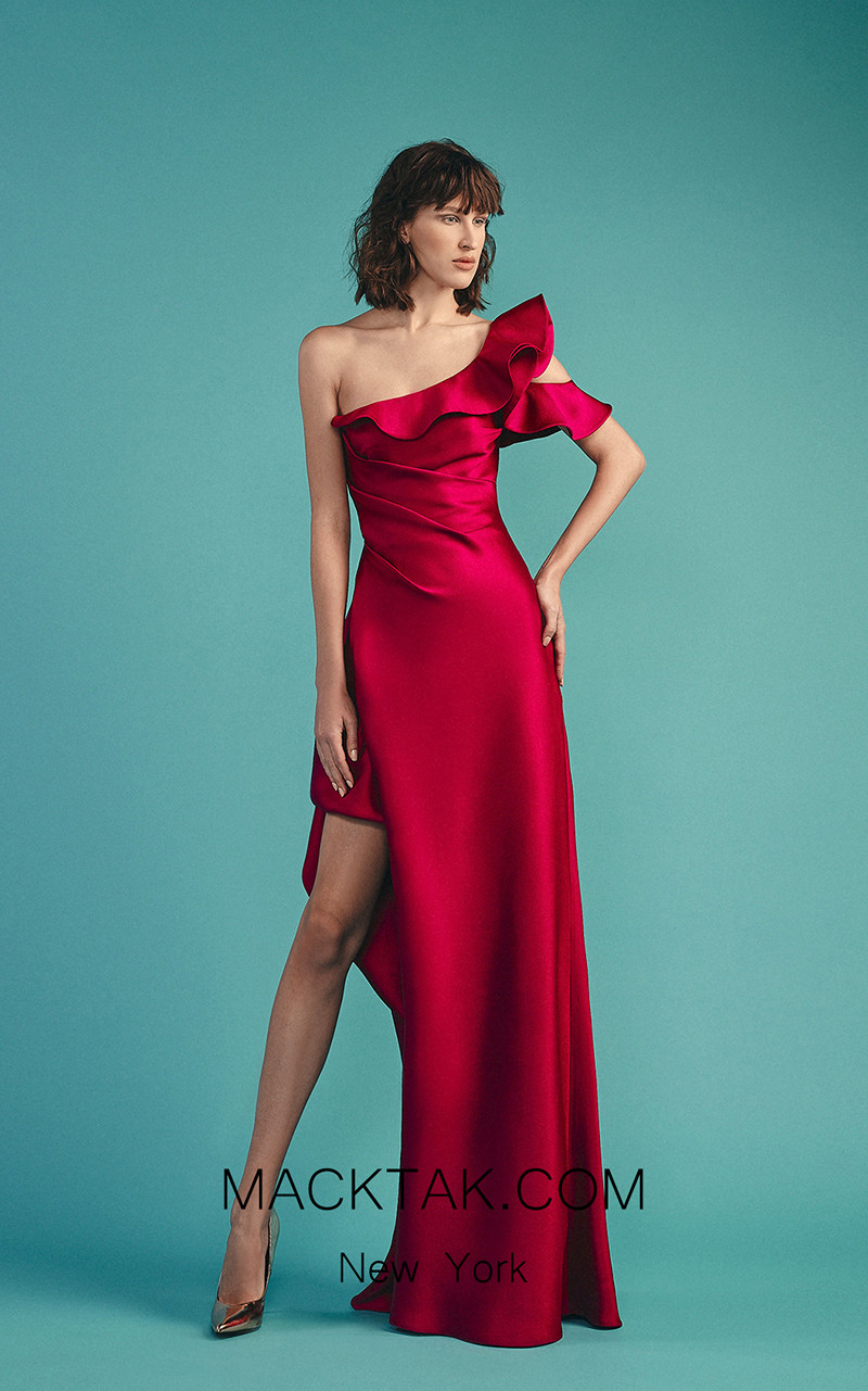 Beside Couture by Gemy Maalouf BC1509 Fuchsia Front Dress