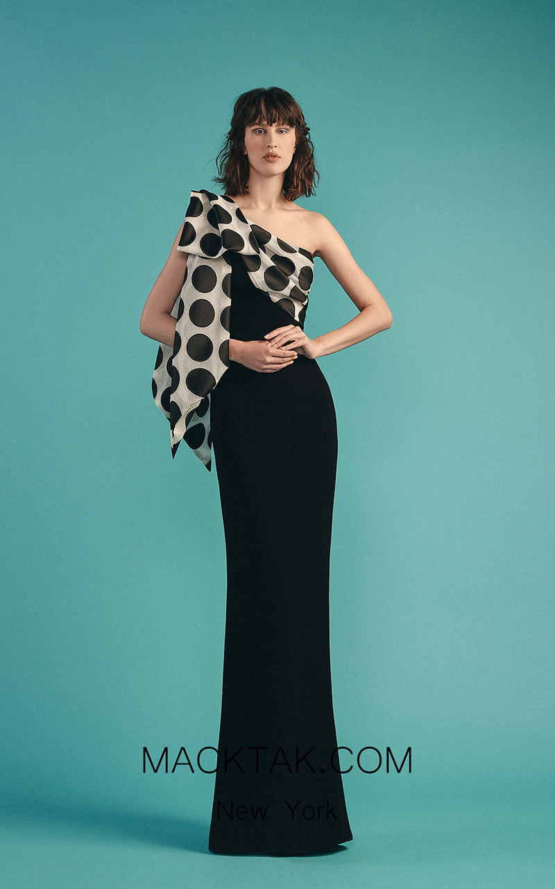 Beside Couture by Gemy Maalouf BC1534 Black Front Dress