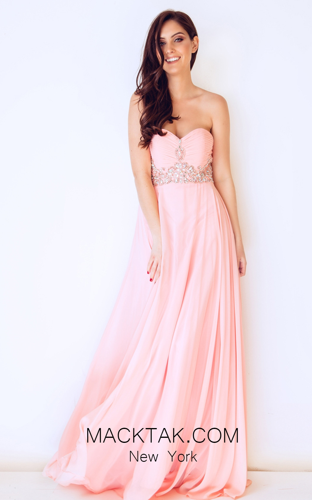 Dynasty 1022431 Front Peach Dress