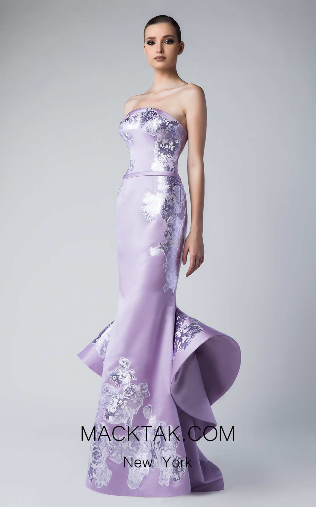 Edward Arsouni FW0256 Mauve Front Dress