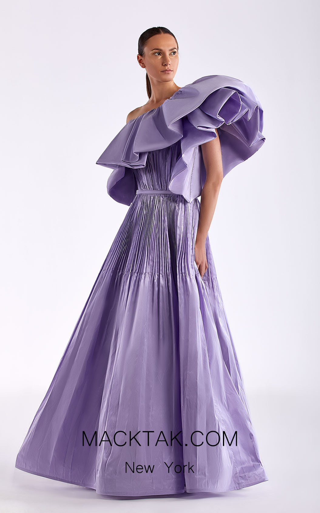 Edward Arsouni SS0505 Lavender Front Dress