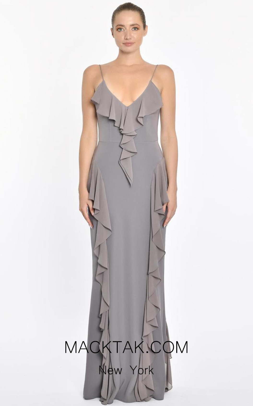 Huguette Gray Front Dress