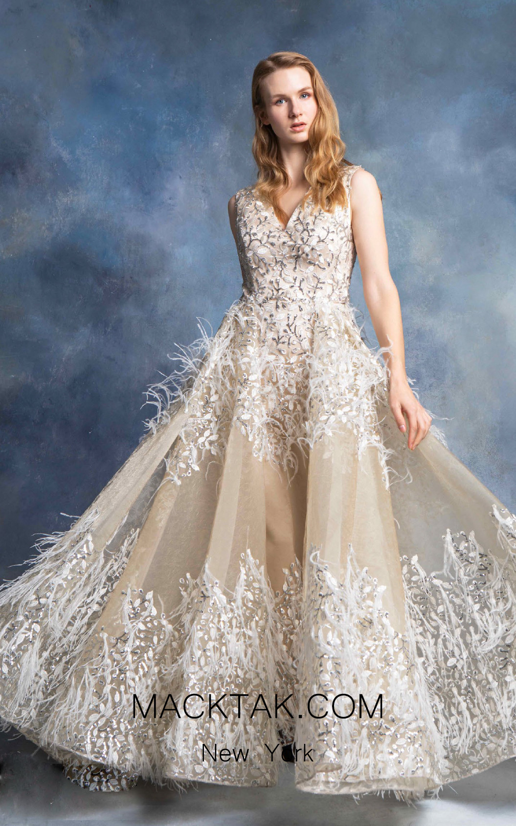In Couture By Kiwi 4723 White Nude Front Dress