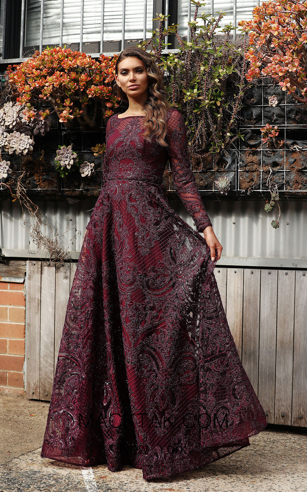 Jadore Australia JX3059 Plum Front Dress