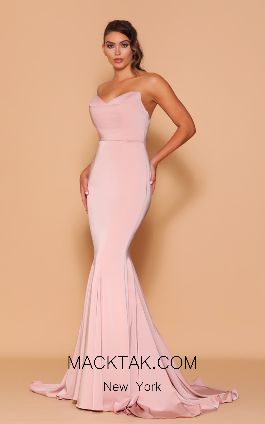 Jadore Les Demoiselle LD1127 Dusty Pink Front Dress
