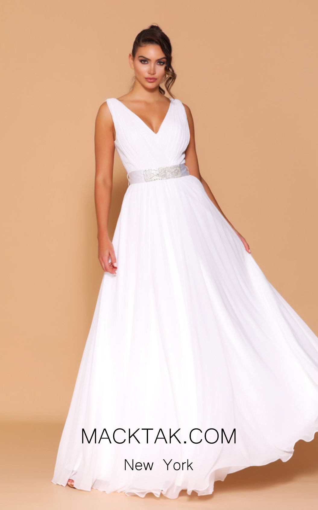 Jadore Les Demoiselle LD1029 White Front Dress