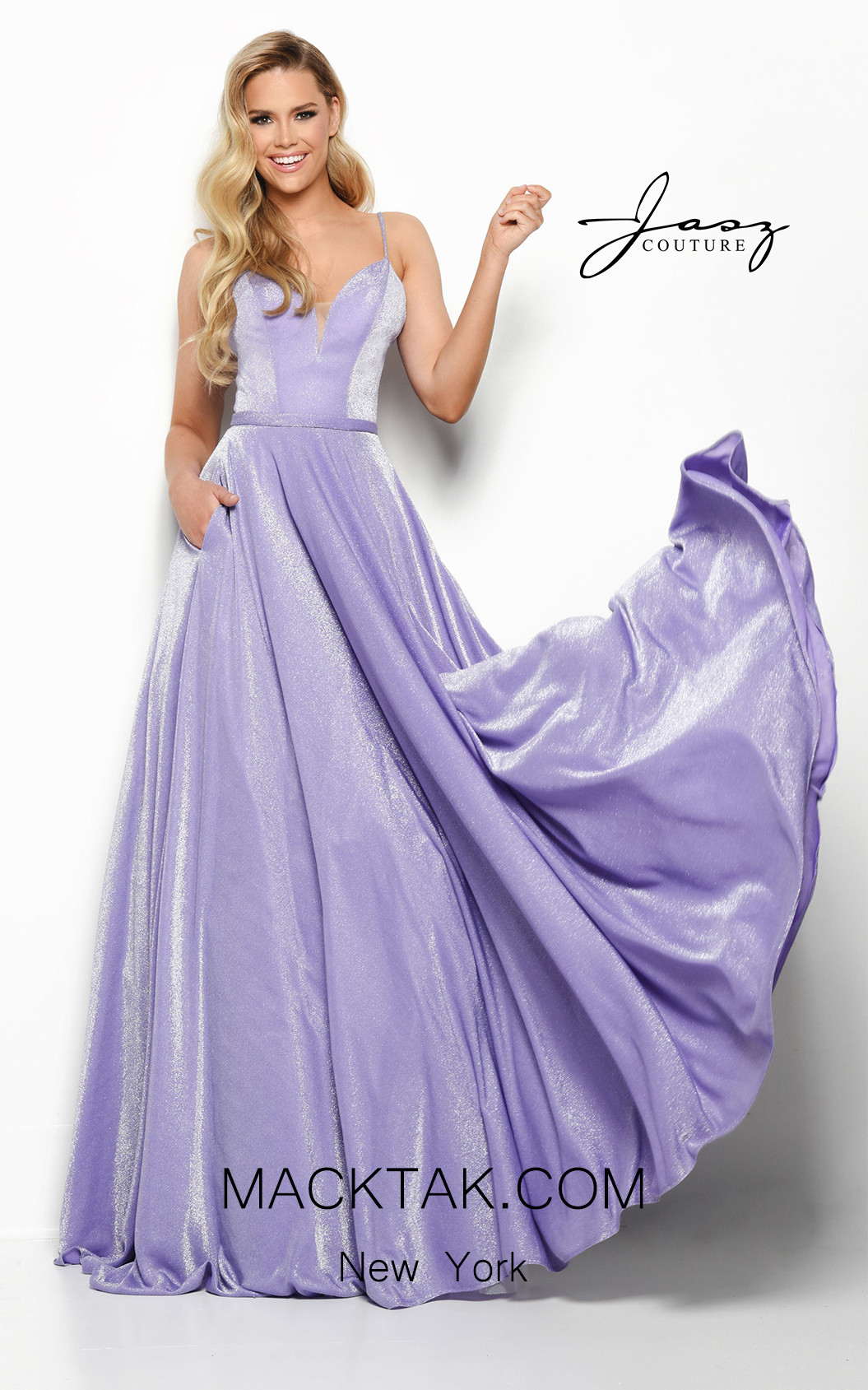 Jasz Couture 7019 Purple Front Dress