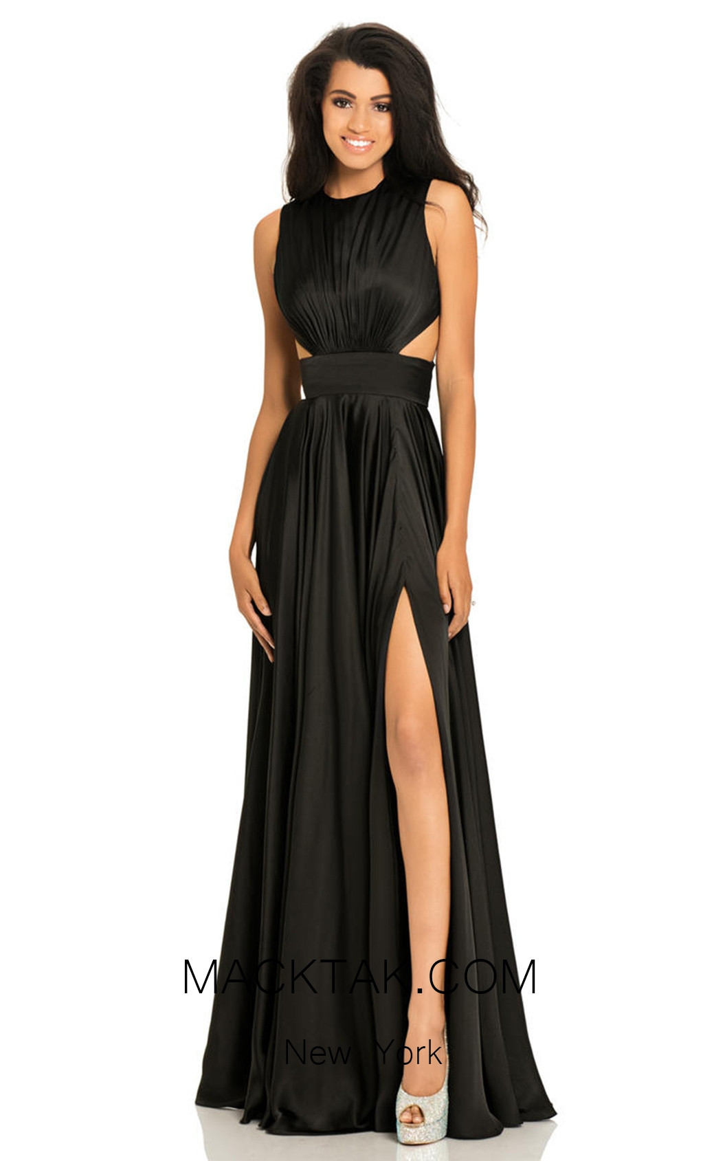 Johnathan Kayne 8072 Black Front Dress