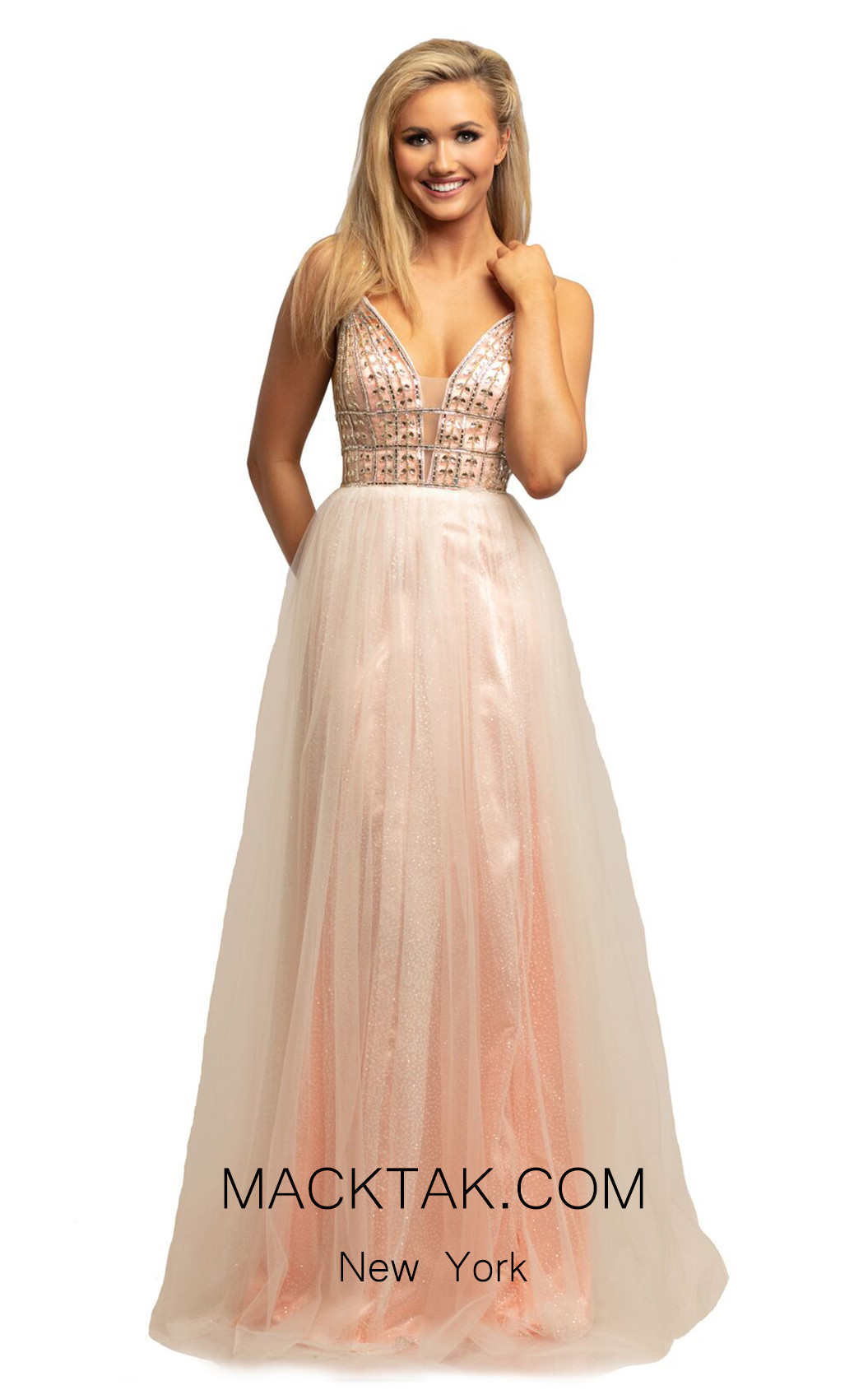 Johnathan Kayne 2000 Petal Pink Front Dress