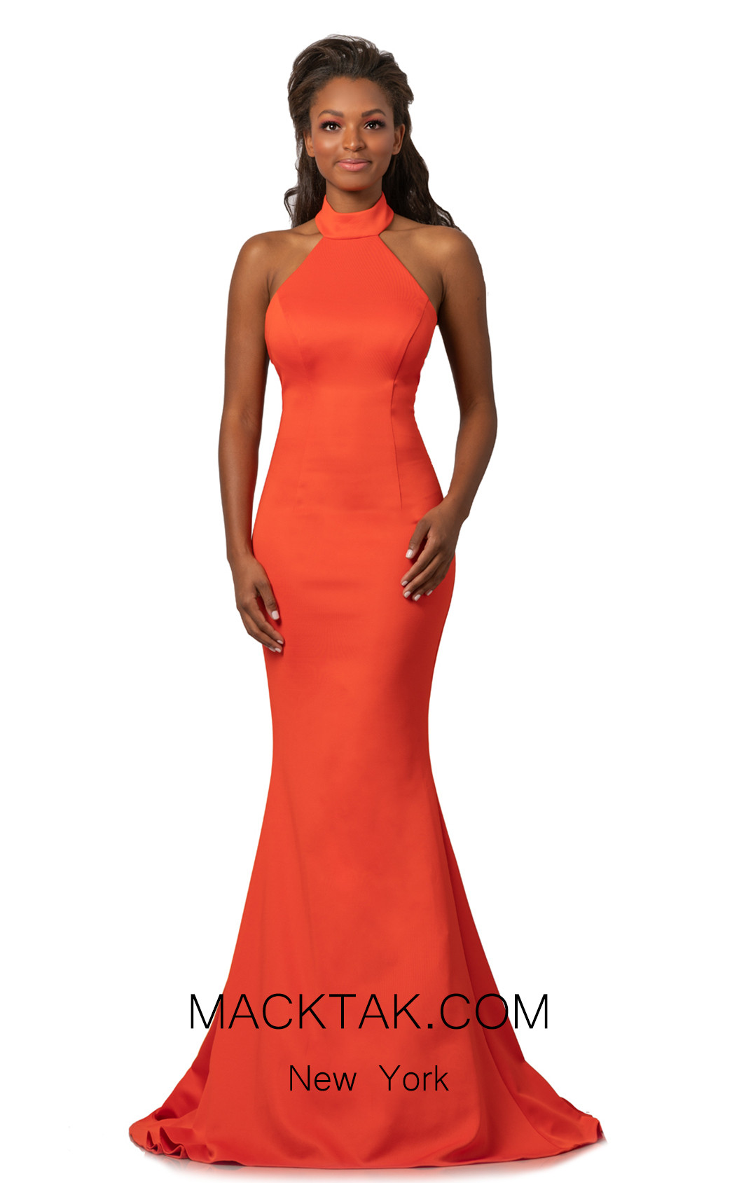 Johnathan Kayne 2096 Tangerine Front Dress
