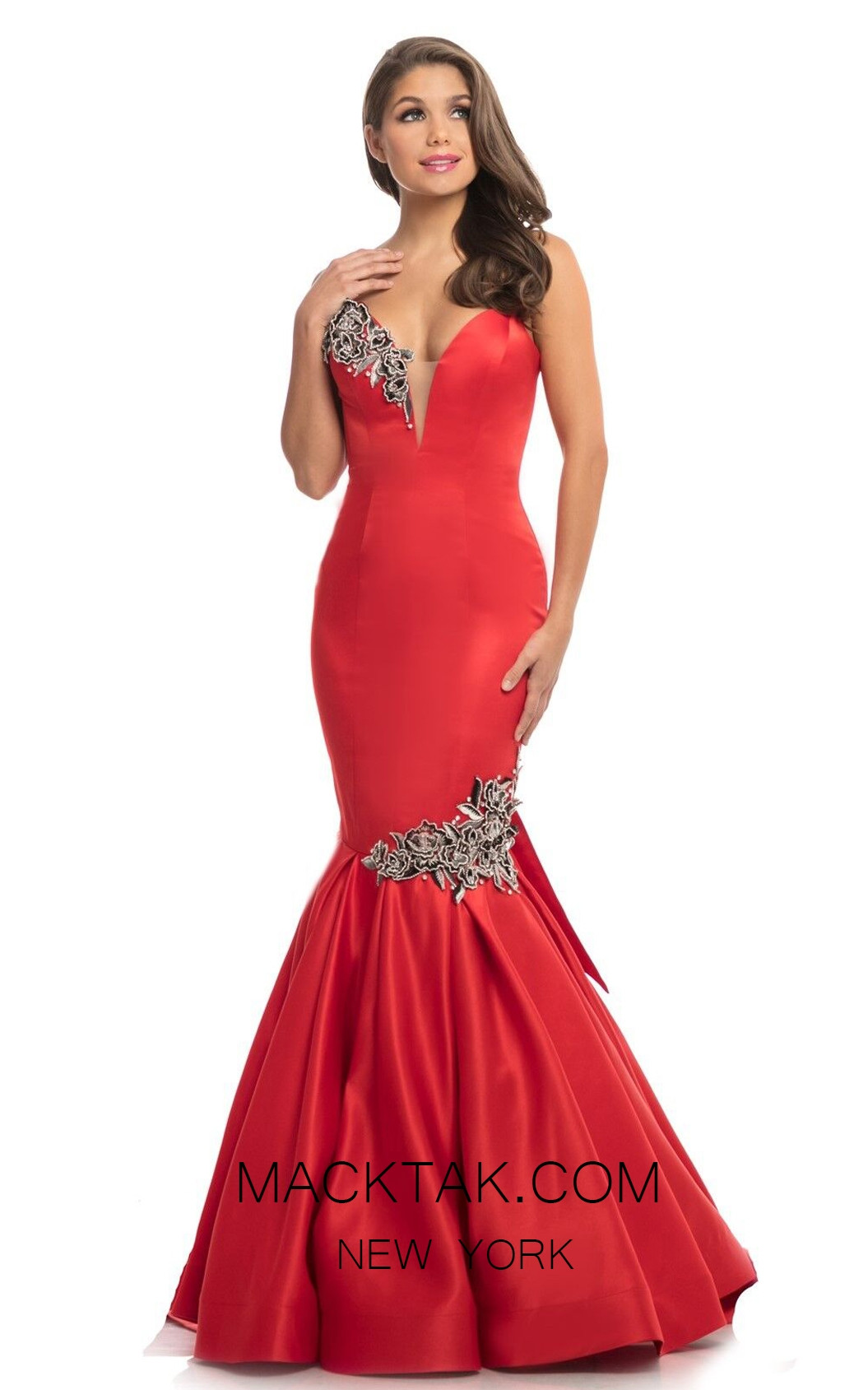 Johnathan Kayne 9030 Red Front Dress