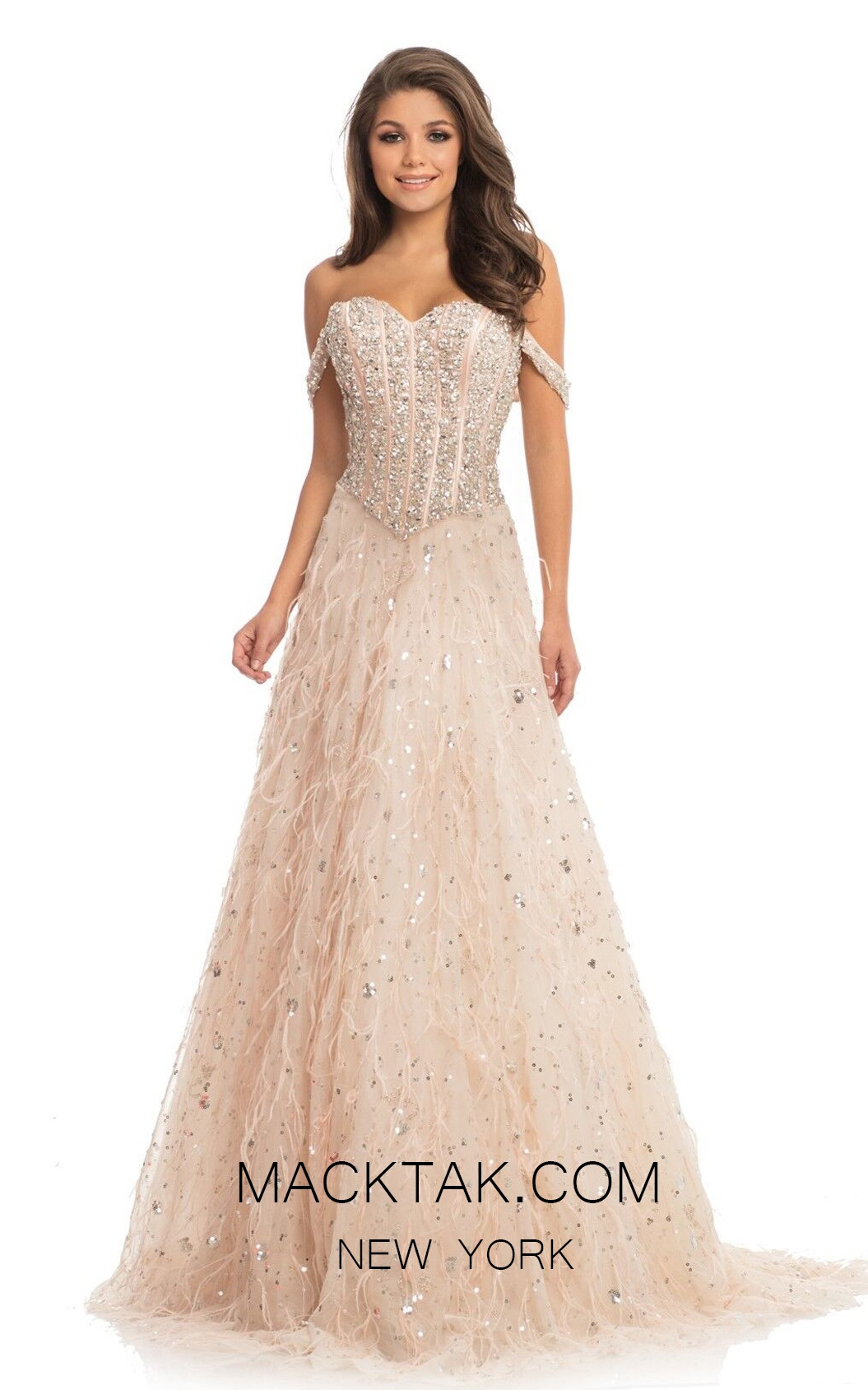 Johnathan Kayne 9103 Pink Front Dress