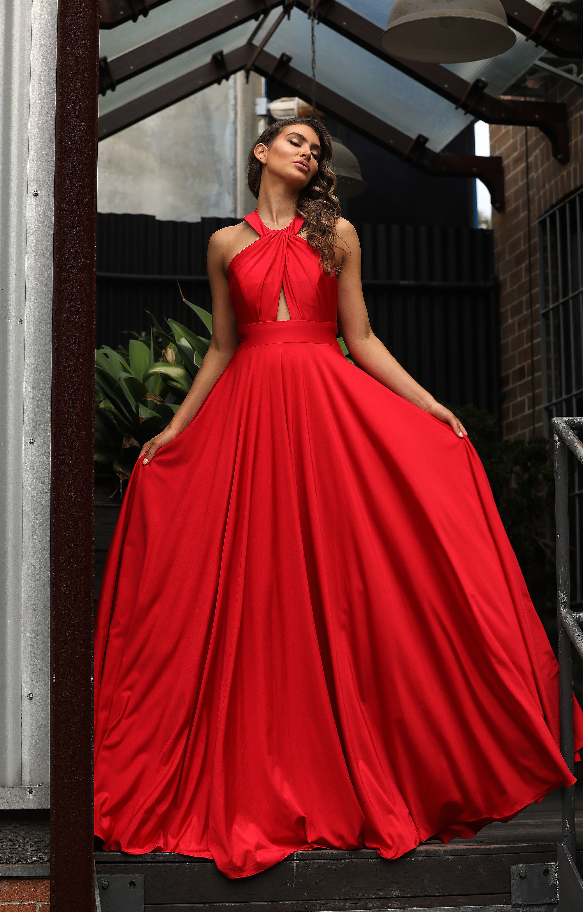Jadore Australia JX3068 Red Front Dress
