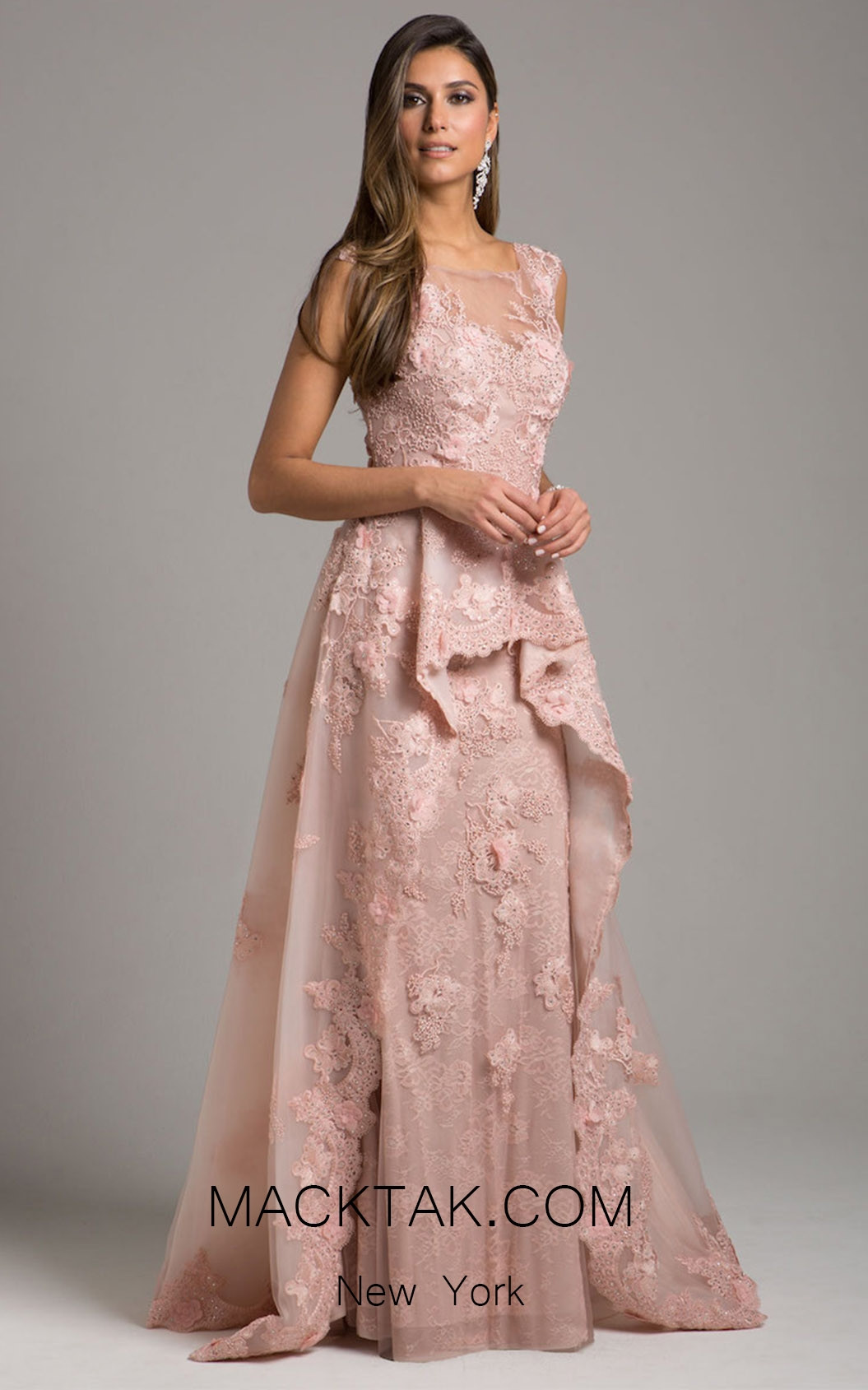 Lara 29948 Blush Front Evening Dress