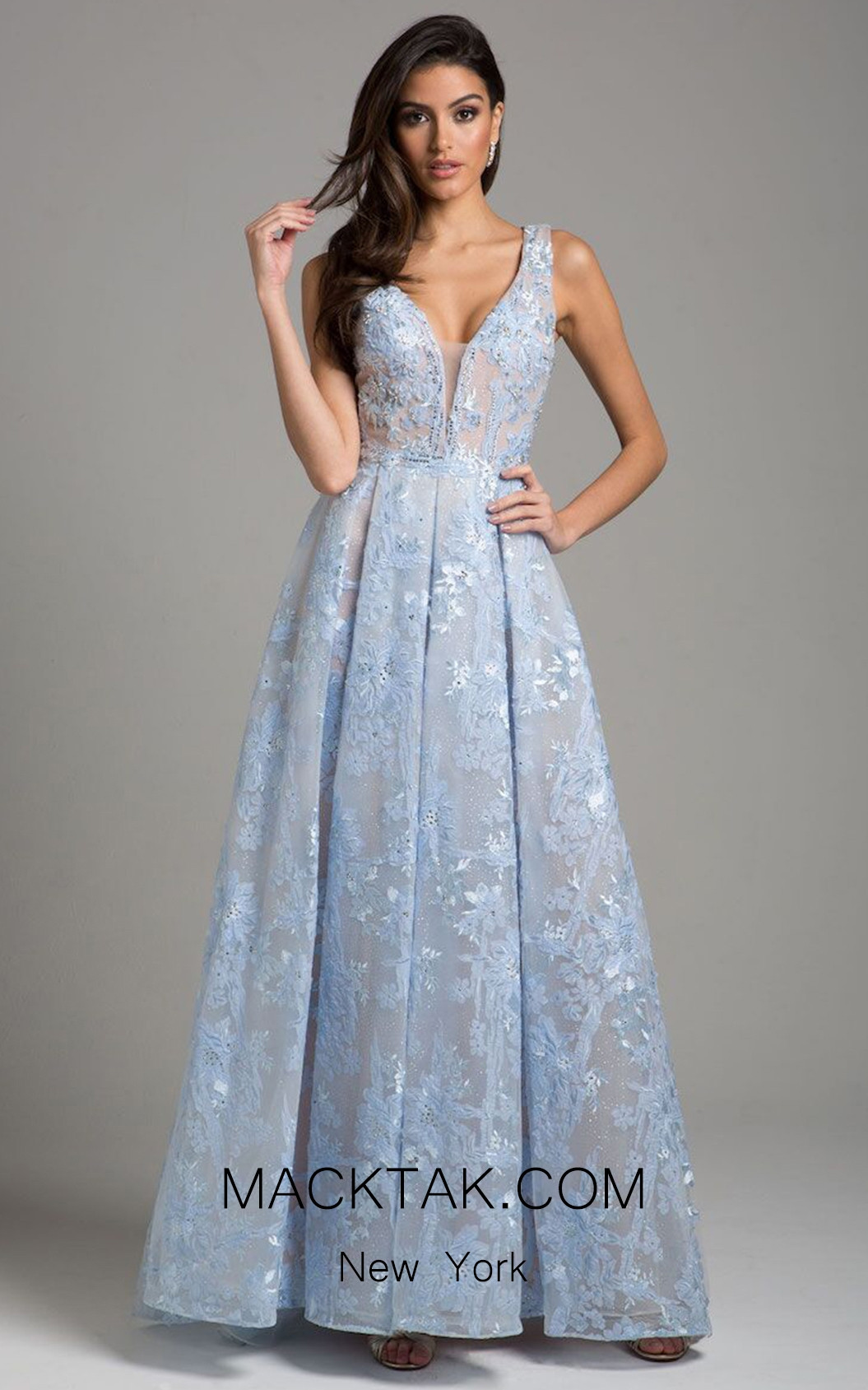 Lara 29964 Light Blue Front Dress