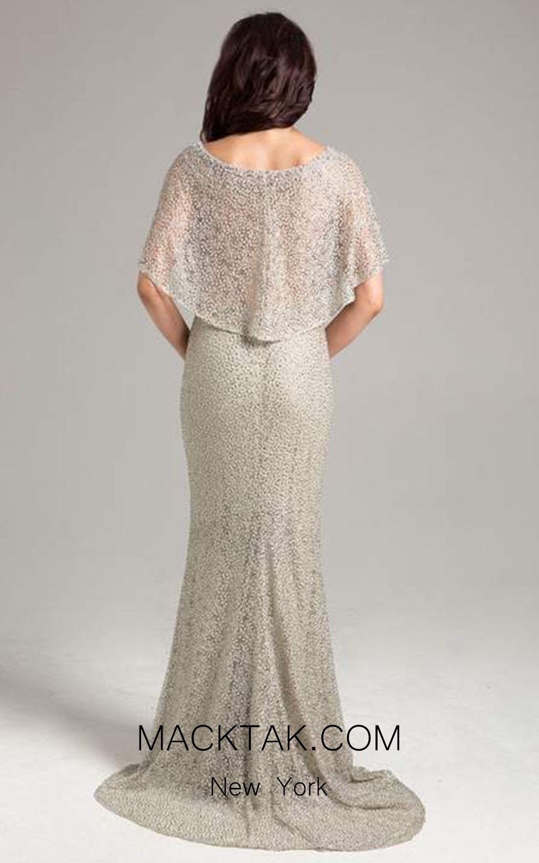 Lara 32935 Grey Back Dress