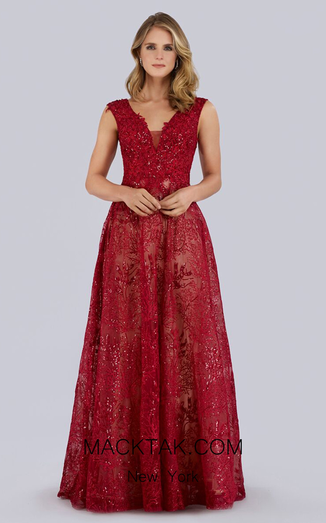 Lara 33598 Red Front Dress
