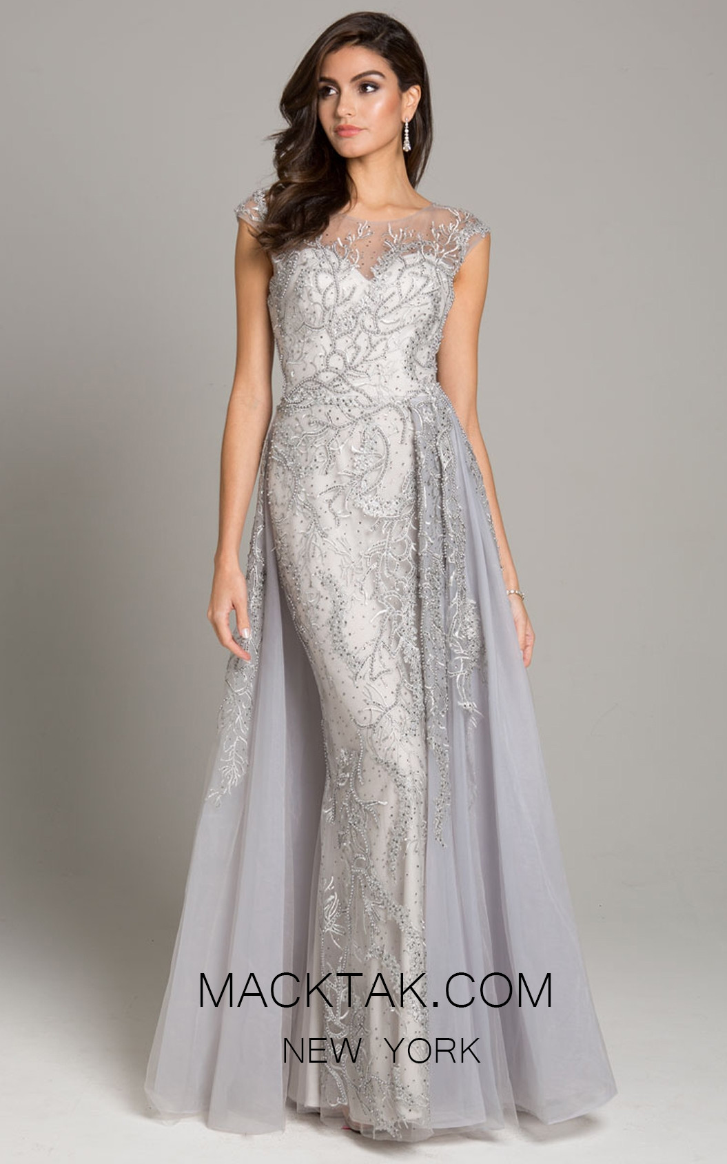 Lara 33621 Silver Front Dress
