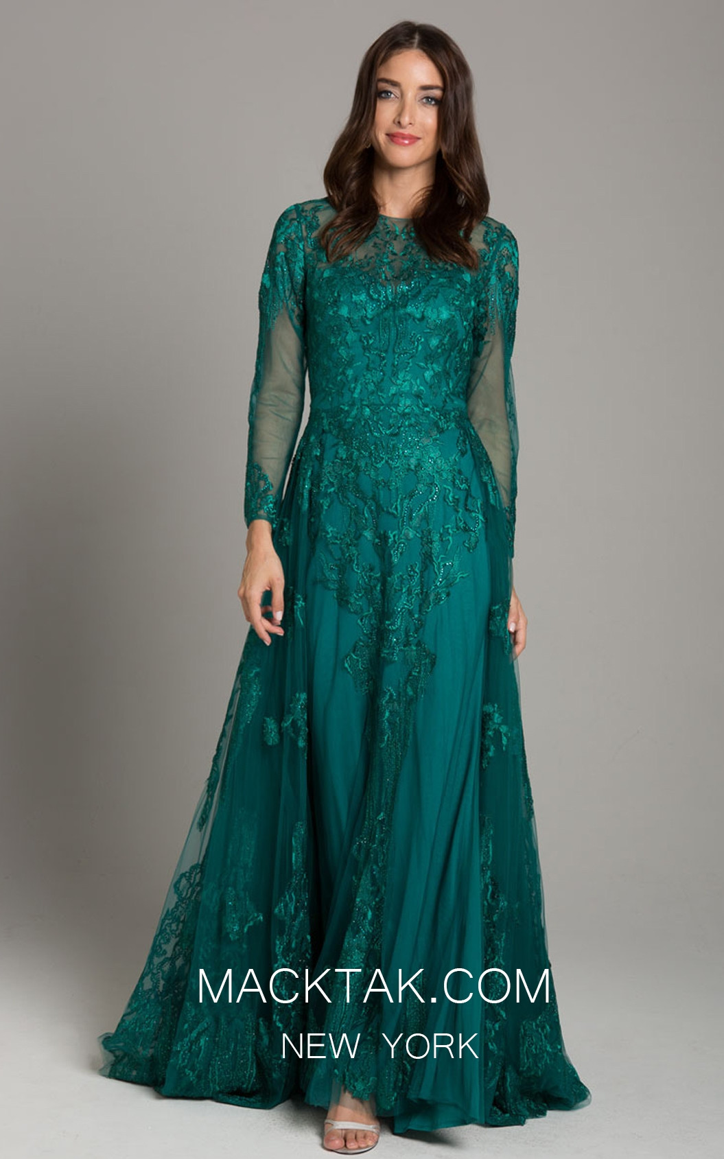 Lara 33626 Green Front Dress