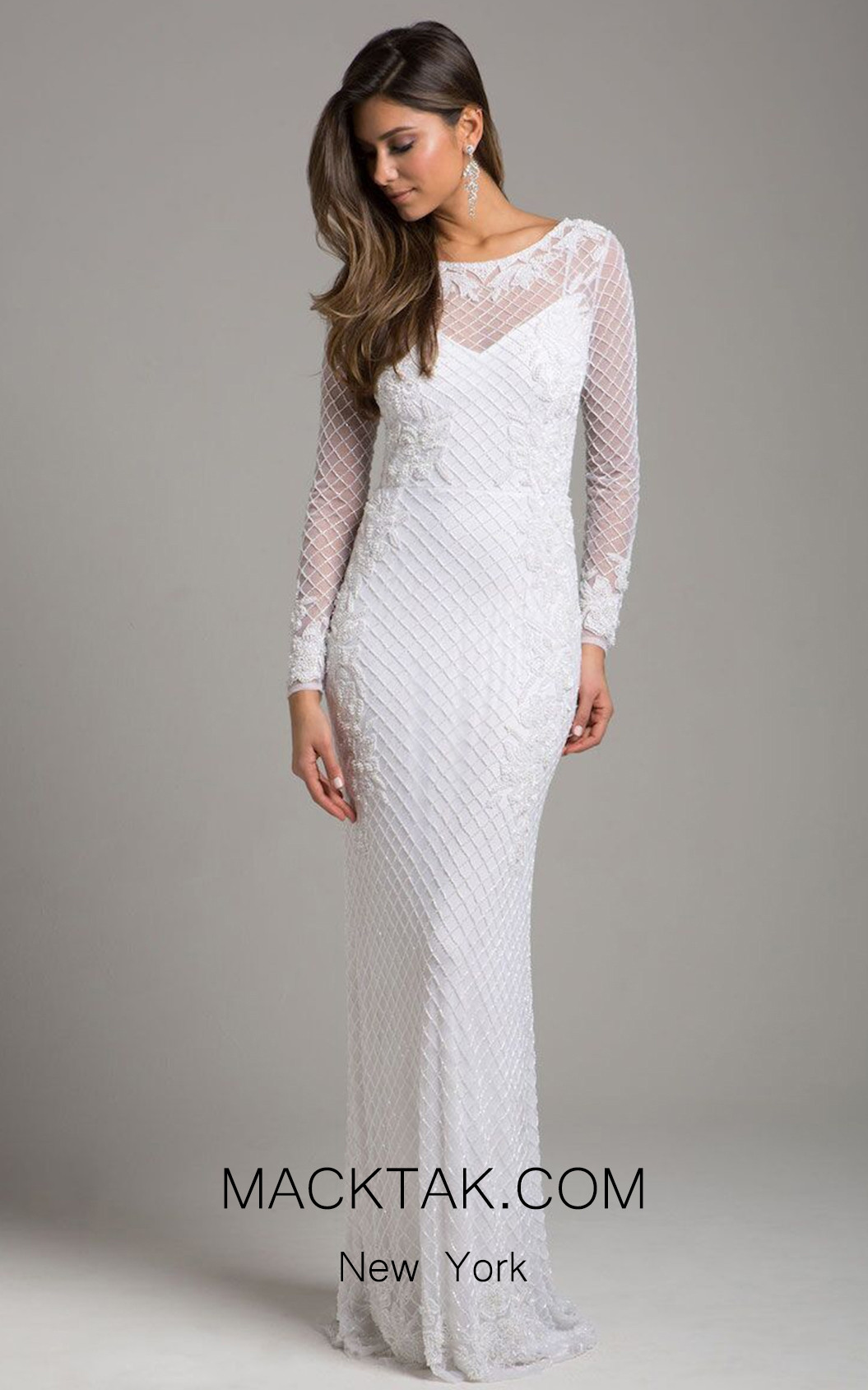 Lara 51004 White Front Dress