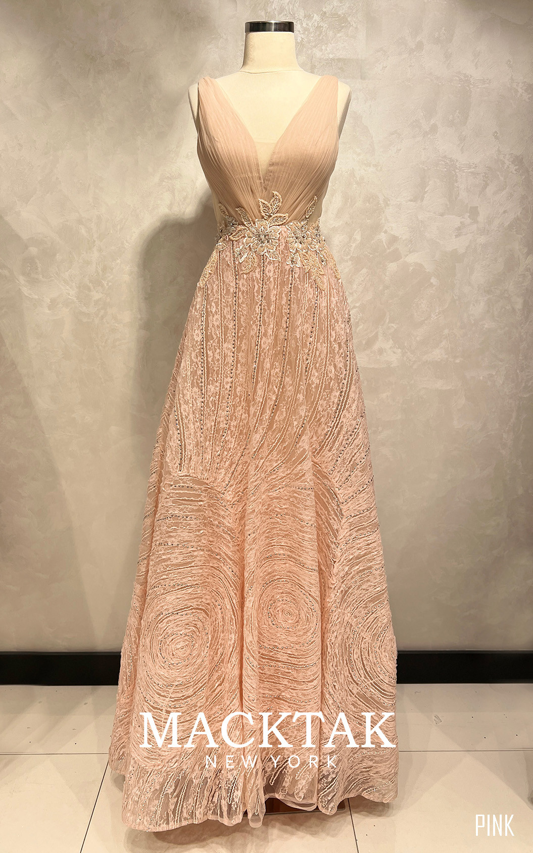 MackTak Couture 4029 Pink Front Dress